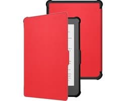 Hoes Geschikt voor Kobo Clara HD - E-reader Hoesje Bescherm Hoesje Case Sleep Cover - Hoes Geschikt voor Kobo Clara HD Hoesje - Rood