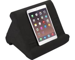 Orange Donkey, Tablet kussen – Zwart - 3 kijkhoeken – tablet pillow – tablet houder – tablet standaard – pillow pad - tablet kussen houder ook geschikt voor smartphone, boek of e-reader - 29x23x26 cm