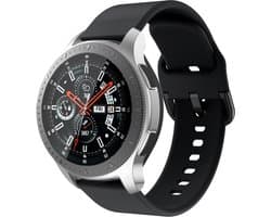 Universeel Smartwatch / Horloge Bandje - Siliconen - 22MM - Zwart