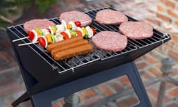 Uitklapbaar Houtskool Barbecue Basco® – Kleine Houtskool BBQ Grill Rooster – Draagbaar Rechthoek Vlees Kolen BBQ – Balkon BBQ — thumbnail 5