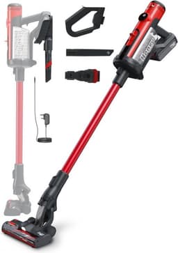 Numatic Henry Quick Draadloze Steelstofzuiger HEN100R - Met zak - Rood — thumbnail 1