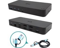i-tec CATRIPLEDOCKPDPROIT laptop dock & poortreplicator Bedraad USB 3.2 Gen 1 (3.1 Gen 1) Type-C Zwart