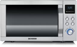Severin MW 7774 Combi magnetron – Grill en Hetelucht tot 200 °C – EasySelect Bediening - 25 Liter- RVS — thumbnail 1