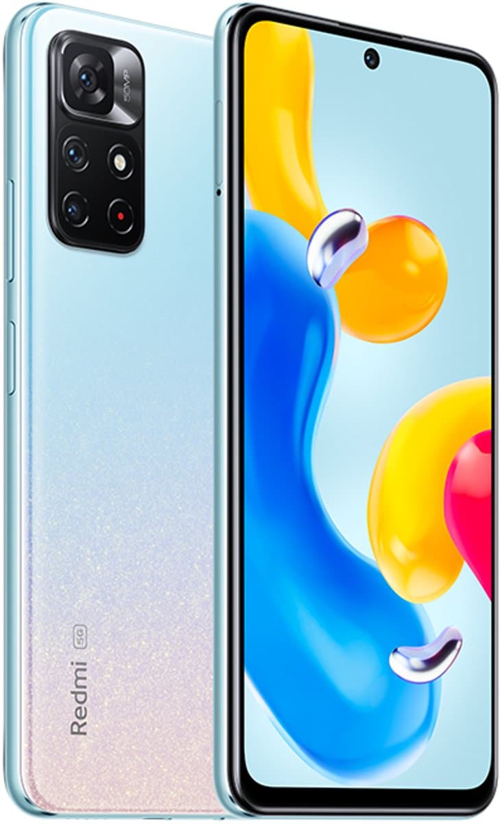 Xiaomi Redmi Note 11S 5G 16,8 cm (6.6") Dual SIM Android 11 USB Type-C 4 GB 128 GB 5000 mAh Blauw — afbeelding 1