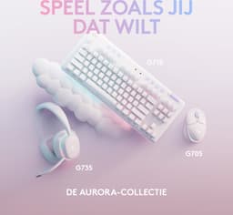 Logitech G705 Aurora - Draadloze Gaming Muis - Bluetooth - Wit — thumbnail 4