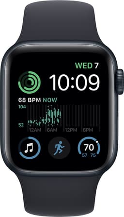 Apple Watch SE 2022 - Smartwatch heren en dames - 40 mm - Middernacht Aluminium — thumbnail 1