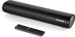 Mini soundbar, gaming soundbar met ingebouwde subwoofer surround sound, draadloze 5.0 Bluetooth-apparaatstreaming, GROTE afstandsbediening — thumbnail 1