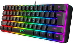 HXSJ V700 - Bedrade Gaming Toetsenbord - RGB - 61keys - QWERTY Toetsenborden - Zwart — thumbnail 1
