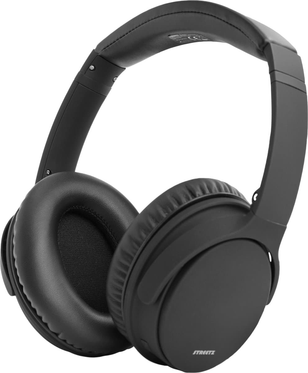 Deltaco HL-BT404 Koptelefoon - Draadloos - Noise Cancelling - Bluetooth - Opvouwbaar - Zwart — afbeelding 1