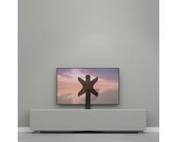 Cavus Hybrid 120B - Tv Muurstandaard - Televisie ophangen zonder boren - Geschikt tot 65 Inch televisie t/m 25 kg - VESA 400x400