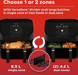 Instant Pot Vortex Versazone 8-in-1 Airfryer 8.5L - 1700W - Airfryen, bakken, roosteren, grillen, opwarmen, dehydrateren met slimme Sync Cook & Sync Finish — thumbnail 15