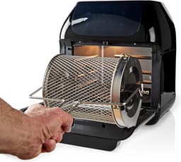 Nedis Airfryer Oven XXL – 12L – Digitaal – Heteluchtfriteuse - Tijdschakelaar – 1500 W – Zwart — thumbnail 8
