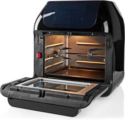 Nedis Airfryer Oven XXL – 12L – Digitaal – Heteluchtfriteuse - Tijdschakelaar – 1500 W – Zwart — thumbnail 7