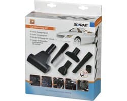 Scanpart stofzuiger borstel opzetstukken set - Speciaal geschikt voor auto interieur - Geschikt voor AEG Bosch Electrolux Miele Moulinex Nilfisk Panasonic Philips Rowenta Siemens - Universeel - 5 borstels