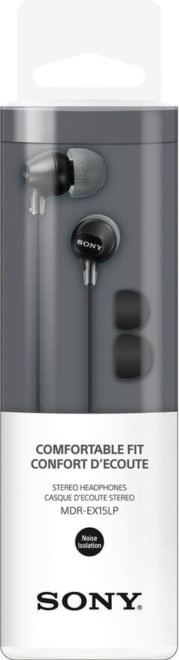 Sony MDR-EX15LPB - In-ear oordopjes - Zwart — thumbnail 1