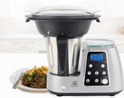 Foodprocessors – Keukenmachine – 1800W – 2.5Liter – RVS Mengkom – 10 Snelheden – wit – Royal Swiss® — thumbnail 2