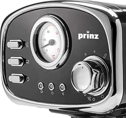 Prinz Espressomachine in retro design - melkopschuimer - 1,25 liter afneembaar waterreservoir — thumbnail 3