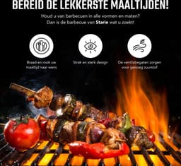 XL Houtskool Barbecue - BBQ - Verrijdbaar - Cilindervorm - Buitenkeuken — thumbnail 2