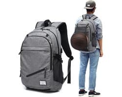 Philippe Sail rugzak voor school, sport, voetbal, basketbal, laptop, oplaadbaar USB station, met heel veel vakken. Mooie kwalitatieve rugzak met zachte voering voor extra dragcomfort