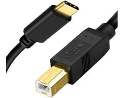 USB C naar USB B Kabel - USB B naar USB C - Printer Kabel USB C - Scanner - Fax Machine - Audio Apparaten