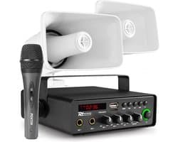 Omroepinstallatie auto - Power Dynamics - met 2 speakers en Bluetooth - 30W - 12V