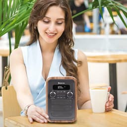 Denver DAB Radio - Retro Radio - Bluetooth - DAB+/ FM Radio - DAB48G — thumbnail 4