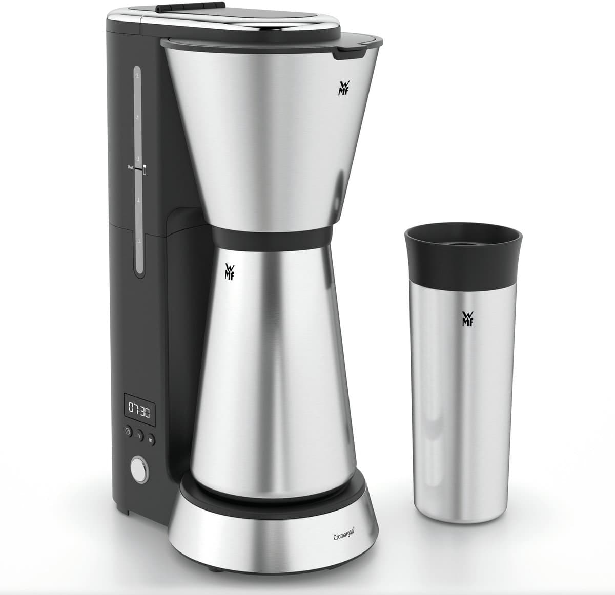 WMF KITCHENminis 0412260011 - Filter-koffiezetapparaat - Thermoskan - Zwart/RVS - Compact - 5 Kopjes — afbeelding 1