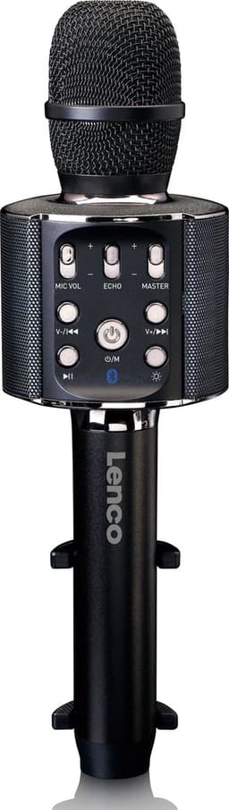 Lenco Karaoke Microfoon – Bluetooth – Speaker en Lichteffecten – BMC-090BK - Zwart — thumbnail 1