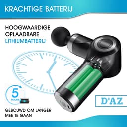 D'AZ® - Massage gun - Verstelbare Professionele Massage gun - Zwart — thumbnail 4