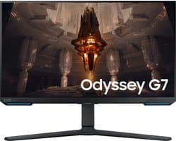 Samsung Odyssey G7 LS28BG700EPXEN - 4K IPS Smart Gaming Monitor - Tizen - Wi-Fi - 144hz - 28 inch — afbeelding 1