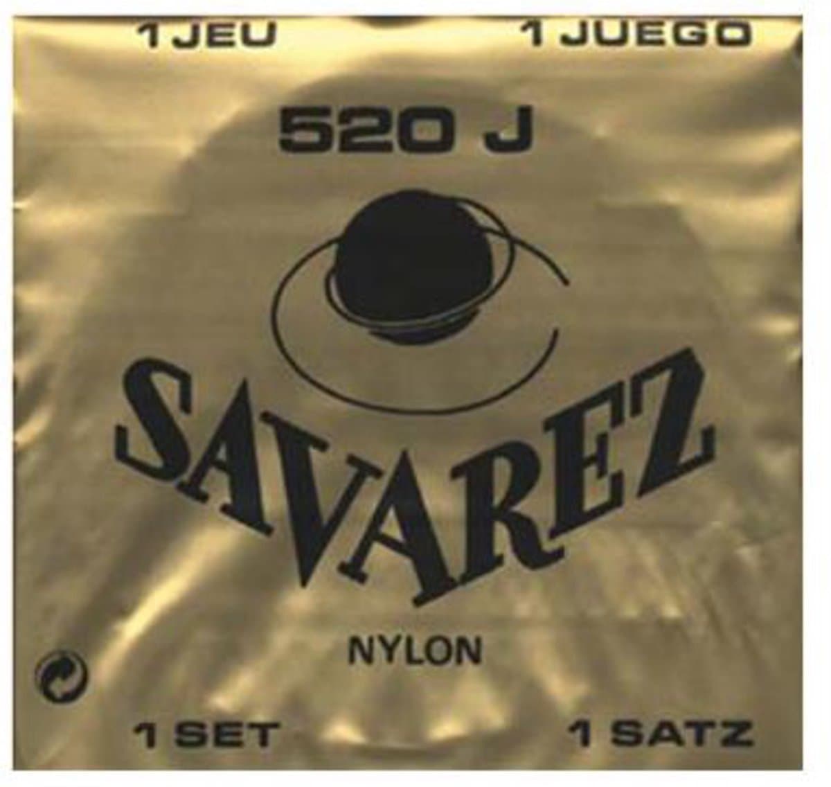 snarenset klassieke gitaar - 520-J - Jaune rectified nylon traditional basses hard tension — afbeelding 1