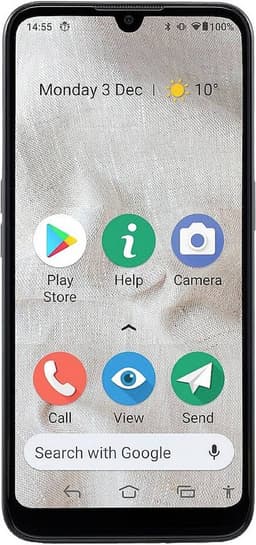 DORO8100 PLUS SENIORENSMARTPHONE BUNDLE INCL ZWART HOESJE EN LAADCRADDLE (6.1") Dual SIM Android 11 Go Edition 4G USB Type-C 2 GB 32 GB 3000 mAh Grijs — thumbnail 4
