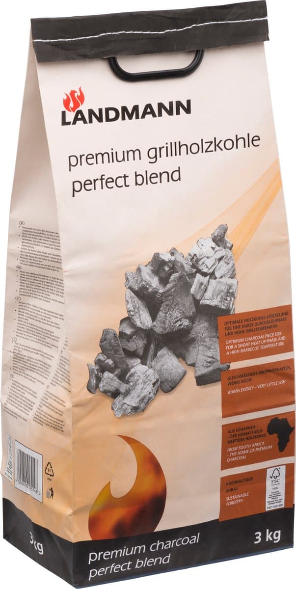 Landmann BBQ Premium Houtskool 3 Kg — afbeelding 1