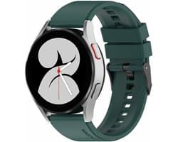 By Qubix - Geschikt voor Garmin bandje - Siliconen gesp bandje - Groen - Geschikt voor Garmin Vivoactive 6 / Vivoactive 5 / Vivoactive 3 - Smartwatch bandje 20mm