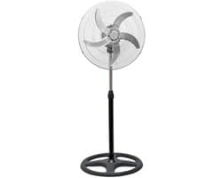 Rolu Ventilator Staand – Statiefventilator – Vloerventilator – 125 CM - 90° Oscillatie – 5 Ventilatorbladen – Stille Werking – Verzwaarde Voet