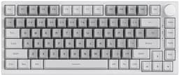 Ajazz AK820 – Mechanisch Toetsenbord 75% – Bedraad USB-C Gaming Keyboard – Hot Swap – Compact QWERTY – 82 Keys – Grijs/Wit — thumbnail 1