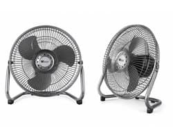 Uboon Tafel- & Vloerventilator 9 Inch - 38W - Metaal - 3 Snelheden - 180° Kantelbaar