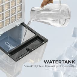 Sogiol® Aircooler - 4-in-1 verdamping sluchtkoeler - Draagbare Airconditioner - 12L Watertank - voor 25-35 m² - met Afstandsbediening & 12-uurs Timer - Wit — thumbnail 4