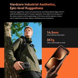 Robuuste Smartphone Zwart - 7500 mAh Accu - 6.78 Inch IPS Scherm - Android 15 - 50 MP Camera - 33W Snelladen — thumbnail 1