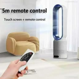 Flolife - Bladloze Ventilator - Koeling 220V – 8 Windsnelheden, Timer, Afstandsbediening, LED-Display, Stille Airconditioner voor Thuis — thumbnail 2