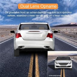 SP® Dashcam - Dashcam voor Auto - Dashcam voor En Achter - Zwart - ‎ 4cm x 9cm x 5cm — thumbnail 3