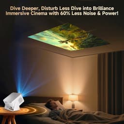 Beamer 1080p Full HD Smart Projector 900 ANSI, Android 14, WiFi 6, Bluetooth 5.4, Autofocus, 8K ondersteuning — thumbnail 4
