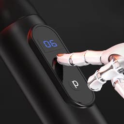 Massagepistool Met Verlengde Handgreep - Rugmassageapparaat Voor Pijnverlichting - Handmatig Percussie-Spiermassagepistool - 6 Massagekoppen — thumbnail 3