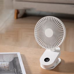 Elektrische Ventilator - Wandmontage Clip - Ruimte Koelen - Stille Werking - 17 cm - Wit — thumbnail 3