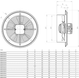 Industriële Ventilator - Axiale Ventilator - Luchtcirculatie Creëren - Toerental Regelbaar - 200 mm tot 350 mm - Metaal — thumbnail 3