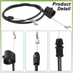 Dailygoods- Motorcontrolekabel Reserveonderdeel - Compatibel met Craftsman/Husqvarna/Poulan - Voor Roper/Weed Eater - Geschikt voor grasmaaier - Onderdeelnummer 183281/198463 - Grasmaaierkabel — thumbnail 2