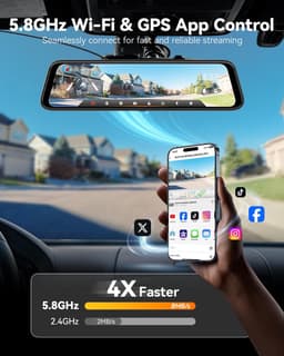 Solidchoice - 4K Spiegel Dashcam met ADAS en Wi-Fi voor Auto's — thumbnail 4