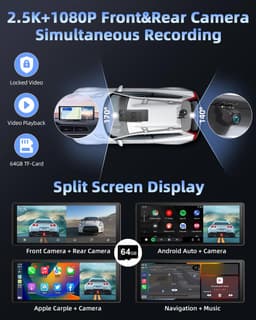 Solidchoice - 10.26 Inch Auto Display met Dashcam en Carplay — thumbnail 4