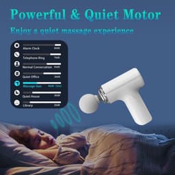 Mini Diepeweefselmassageapparaat, Elektrische Spiermassage voor de rug, Kleine Draagbare Reismassageapparaat, Massageapparaat voor nekpijnverlichting, Groen — thumbnail 3