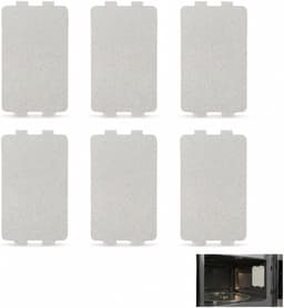 6 stuks universele mica-platen voor magnetron, 117 x 64 mm, golfgeleidingsdeksels, hoge hittebestendigheid, thermische - ShopVlot — thumbnail 1